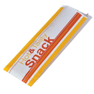 Detpak Hot Dog Bag Glassine Satchel Bag (1000 Pack)