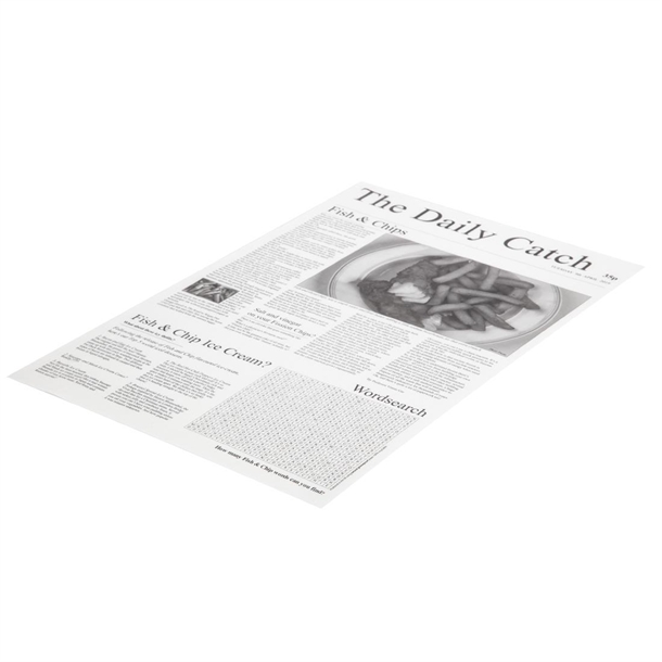 Greaseproof Paper Squares Newsprint