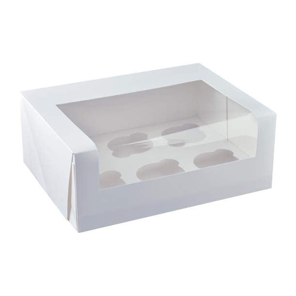 Detpak 6 Cupcake Window Box (100 Pack)