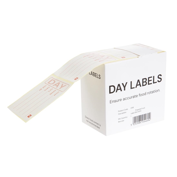 Hygiplas Removable Prepped Food Labels (500 Pack)