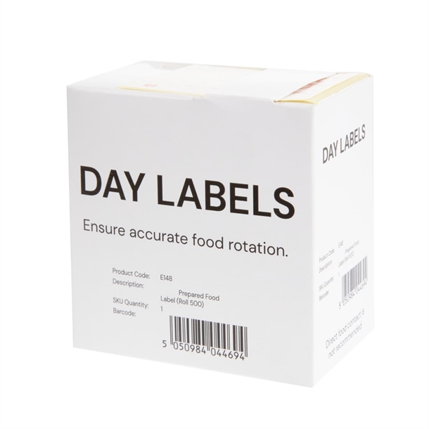 Hygiplas Removable Prepped Food Labels (500 Pack)