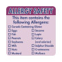 Hygiplas Allergen Food Labels (500 Pack)