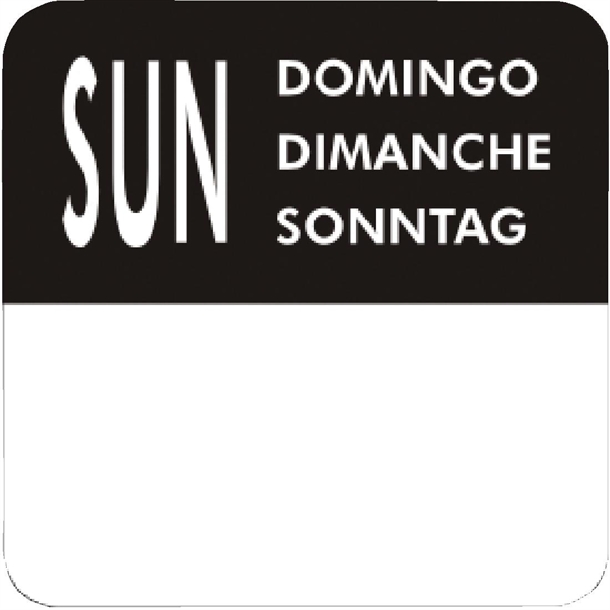 Vogue Removable Day of the Week Labels (7000 Pack)