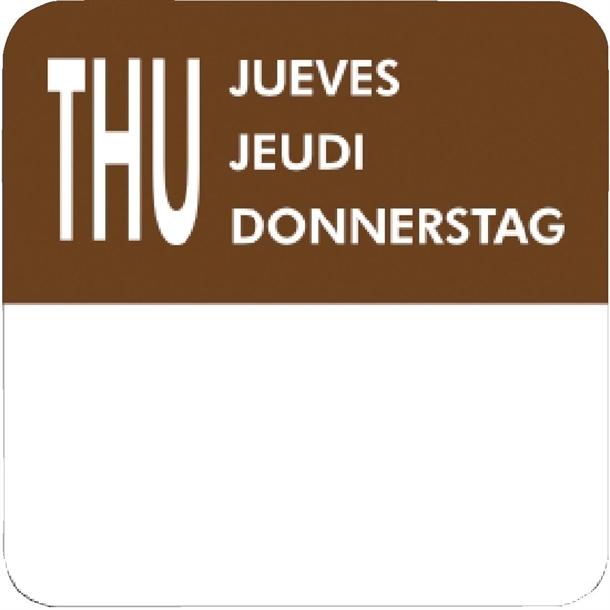 Vogue Removable Day of the Week Labels (7000 Pack)