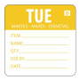 Hygiplas Dissolvable Day of the Week Labels Tuesday (250 Pack)