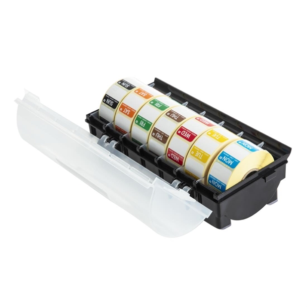 Hygiplas Removable Colour Coded Food Labels with 25mm (1") Dispenser