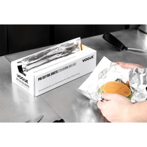 Vogue Aluminium Foil Sheets 270x300mm (500 Pack)