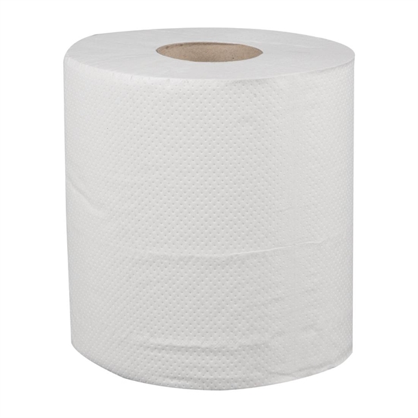 Jantex Centrefeed White Roll Paper Towels (6 Pack)