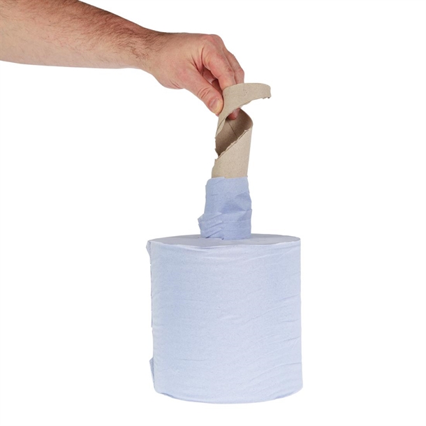 Jantex Blue Centrefeed Rolls 1-Ply (6 Pack)