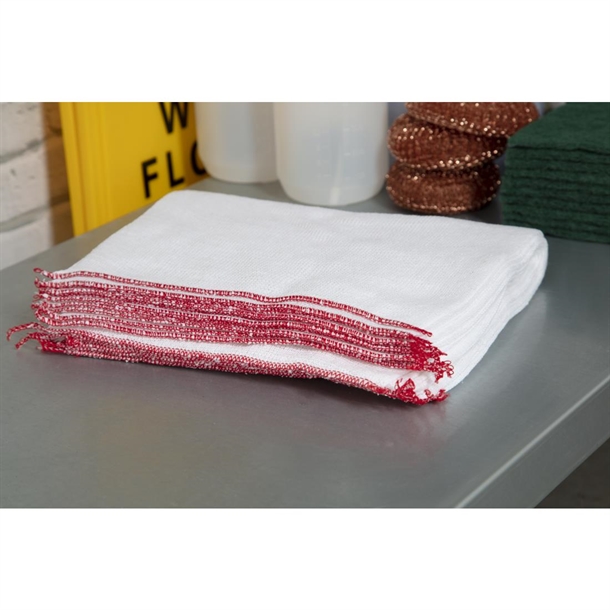 Jantex Dish Cloths Bleached 10 Pack