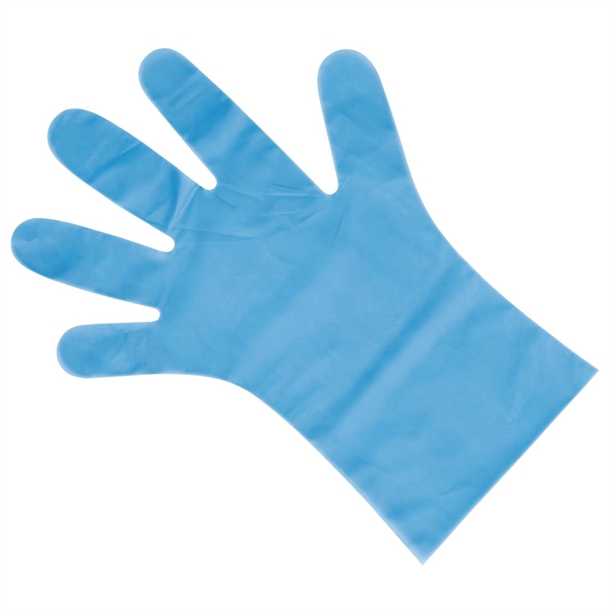 Nisbets Essentials Powder-Free TPE Gloves Blue (200 Pack)