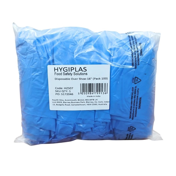 Hygiplas Disposable Overshoe Covers 406mm (100 Pack)