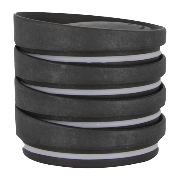 HuskeeCup Universal Lid Charcoal (4 Pack)