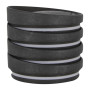 HuskeeCup Universal Lid Charcoal (4 Pack)