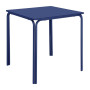 Bolero Adeline Steel Square Table 700mm Dark Navy