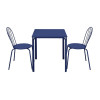 Bolero Adeline Steel Square Table 700mm Dark Navy