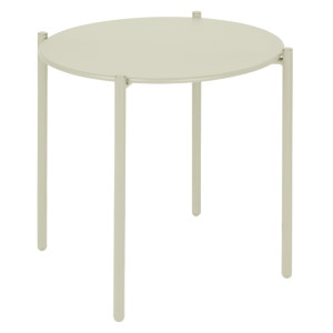Bolero Perth Round Low Coffee Table Light Grey 450mm