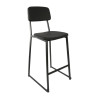 Furnlink Denver Black Vinyl Barstool (2 Pack)