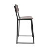 Furnlink Denver Dark Natural Barstool  (2 Pack)