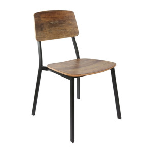 Furnlink Denver Rustic Wood Chair (2 Pack)