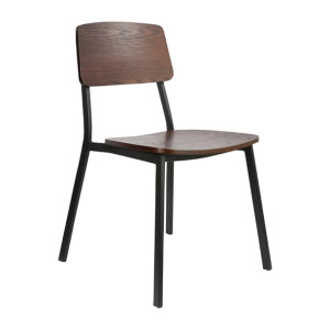 Furnlink Denver Dark Natural Chair (2 Pack)