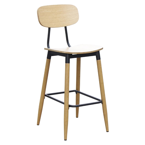 Durafurn Austin Barstool Natural Ply Seat & Backrest (2 Pack)