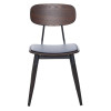 Durafurn Austin Chair Black PU Vinyl Seat & Wenge Backrest (2 Pack)