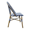 Bolero Parisian Style Rattan Side Chair Blue (2 Pack)