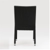 Bolero Wicker Side Chairs Charcoal (Pack of 4)