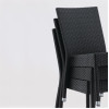 Bolero Wicker Side Chairs Charcoal (Pack of 4)