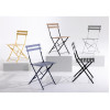 Bolero Grey Pavement Style Steel Folding Chairs (Pack of 2)