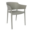 Bolero Lorenzo Cafe Chairs Medium Grey (2 Pack)