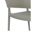 Bolero Lorenzo Cafe Chairs Medium Grey (2 Pack)