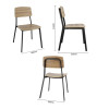 Bolero Beaufort Wooden Interior Dining Chairs (2 Pack)