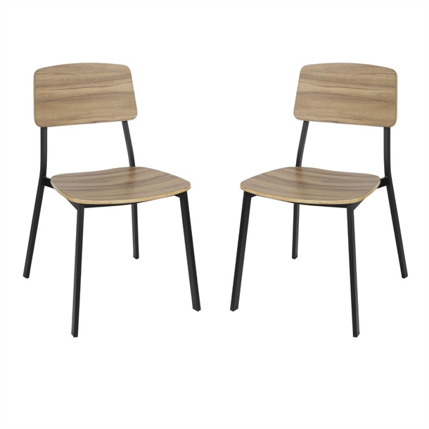 Bolero Beaufort Wooden Interior Dining Chairs (2 Pack)
