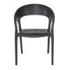 Bolero PP Rattan Wraparound Armchairs (Pack of 4)