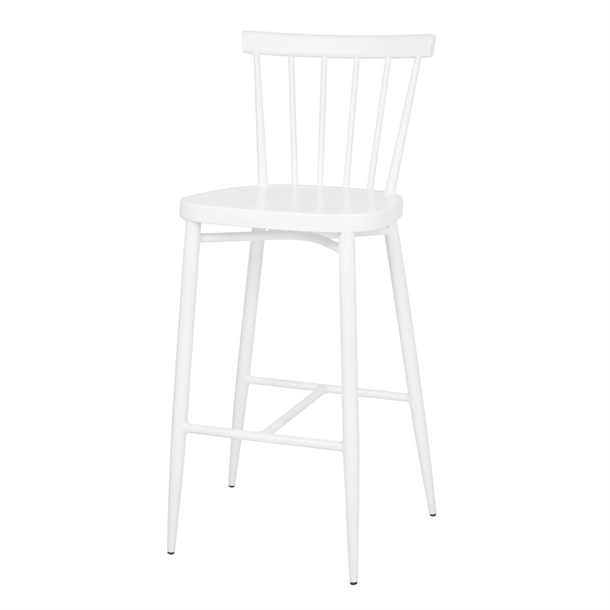 Bolero Windsor Aluminium White High Stools (2 Pack)
