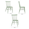Bolero Windsor Aluminium Green Chairs (4 Pack)