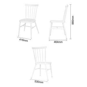 Bolero Windsor Aluminium White Chairs White (4 Pack)