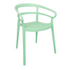 Bolero Mateo Café Chairs Mint Green (2 Pack)