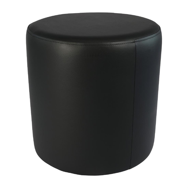 Furnlink Ottoman Round - Black (2 Pack)