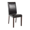 Bolero Faux Leather Dining Chairs Black (2 Pack)