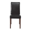 Bolero Faux Leather Dining Chairs Black (2 Pack)