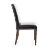 Bolero Faux Leather Dining Chairs Black (2 Pack)