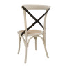 Bolero Bentwood Chairs with Metal Cross Backrest (2 Pack)