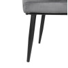 Bolero Lia Velvet Chairs Grey (2 Pack)