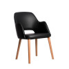 Furnlink Durafurn Sorbet Arm Chair-Black (2 Pack)