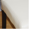 Bolero Faux Leather Dining Chairs Cream (2 Pack)