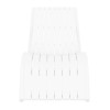 2 x Furnlink Slim Sunlounge - White