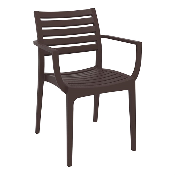 Furnlink Siesta Exclusive Artemis Armchair - Chocolate (2 Pack)